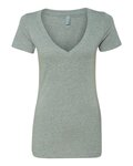 Women’s CVC Deep V-Neck T-Shirt