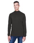 Unisex Sueded Jersey Mock Neck T-Shirt