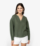 Spasso Ladies Linen Blouse