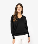 Spasso Ladies TENCEL™ V Neck Sweater