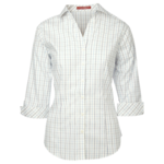 COAL HARBOUR® TATTERSALL CHECK WOVEN LADIES' SHIRT