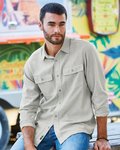Men's Solid Flannel Shirt