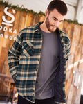 Men's Quilted Flannel Shirt Jacket