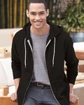Unisex Lightweight Full-Zip Hooded Sweatshirt