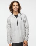 Unisex Lightweight Quarter-Zip Windbreaker Pullover Jacket