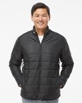 Men's 3 Stripe Puffer Full-Zip Jacket